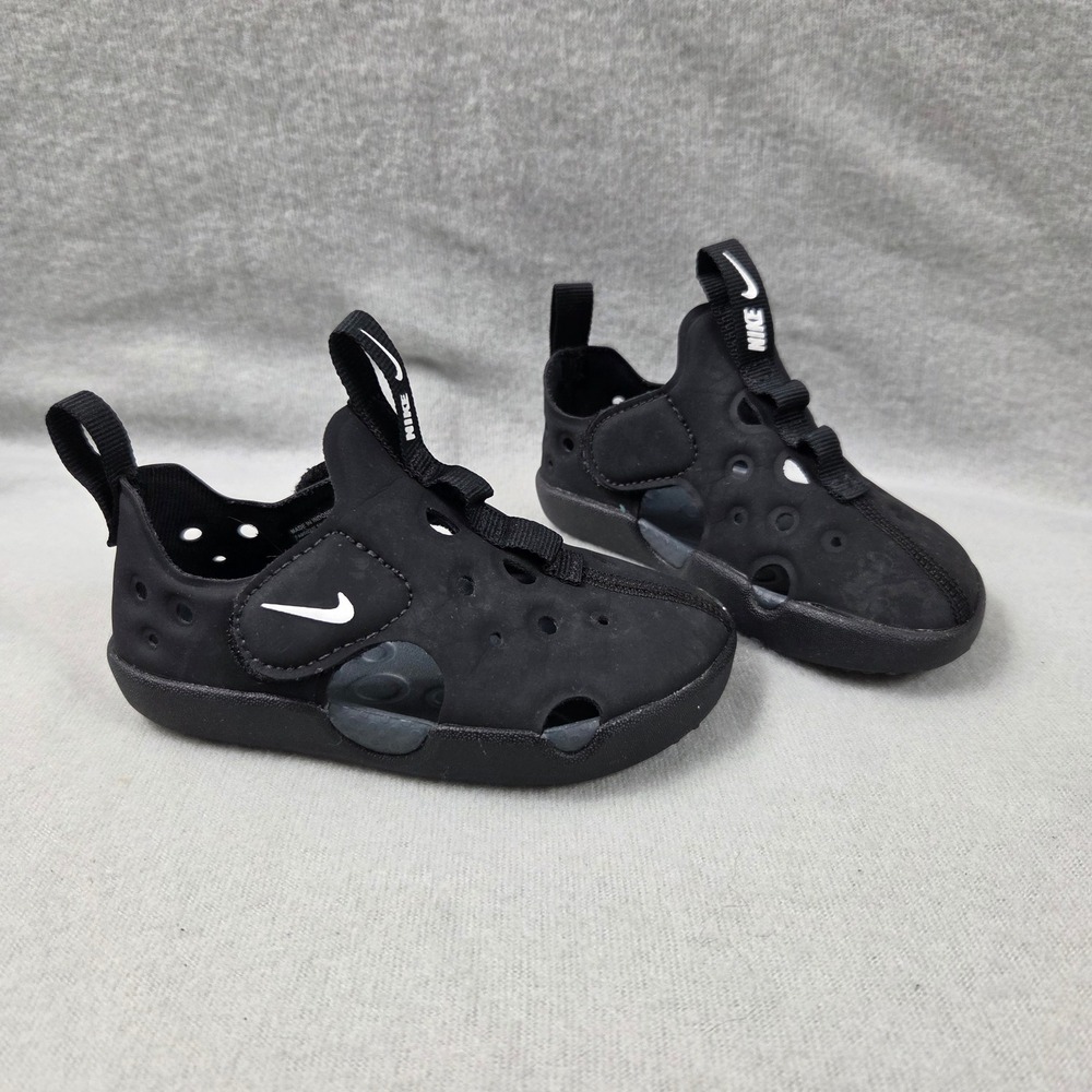 Nike Sunray Protect 3 TD Sandals Kids 6C Black Excellent Water Shoes HF6278-001